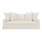 Grace Sofa  option 1345-002 Chenille White/Cream