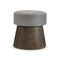 Linea Round Stool  option Cerused Charcoal