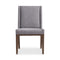 Linea Upholstered Side Chair  option Cerused Charcoal