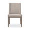 Linea Upholstered Side Chair  option Cerused Greige