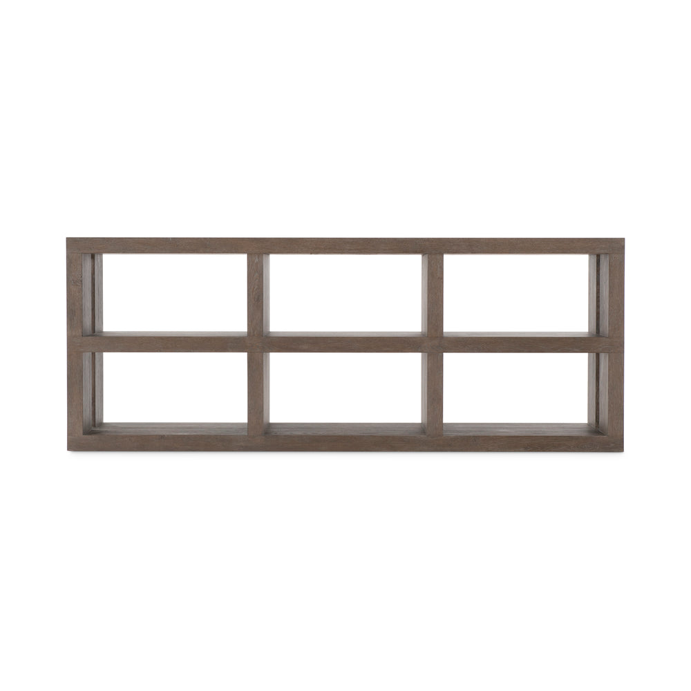 Outline Console Table with 2 Shelves