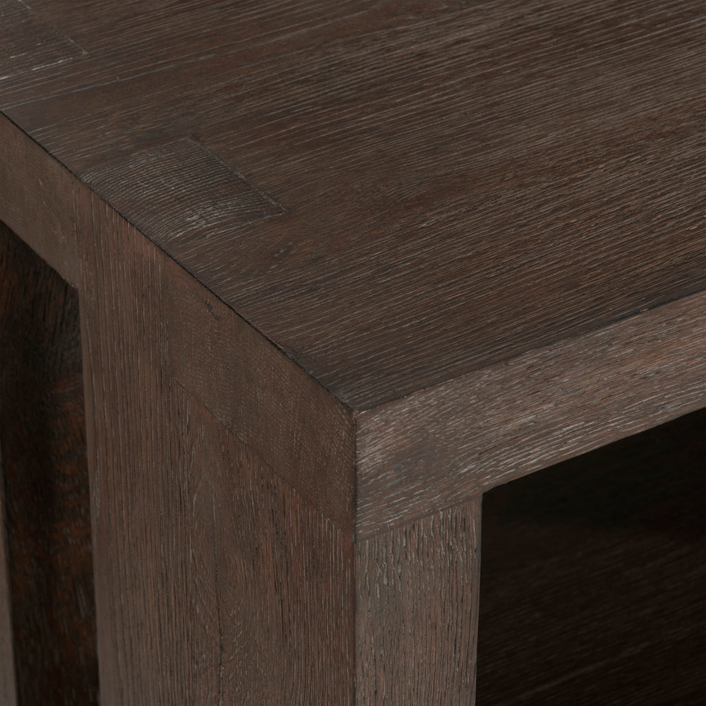 Outline Console Table with 2 Shelves