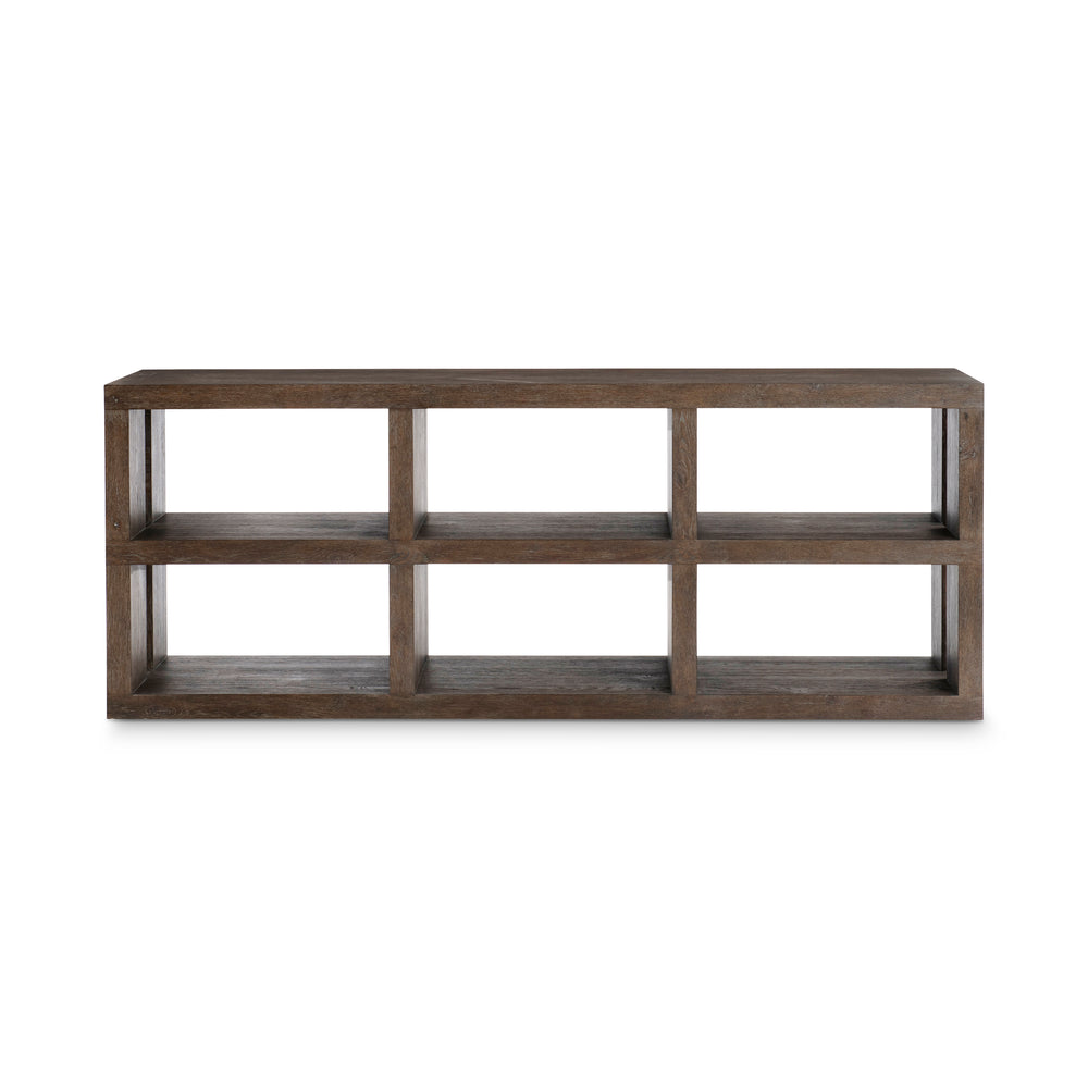 Outline Console Table with 2 Shelves