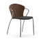 Bessi Seat Upholstered Dining Chair with Wood Back  option Re-Wool 198