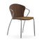 Bessi Seat Upholstered Dining Chair with Wood Back  option Re-Wool 358
