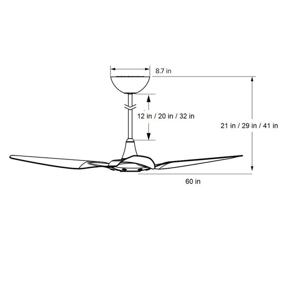 Haiku 60 Outdoor Universal Mount Ceiling Fan