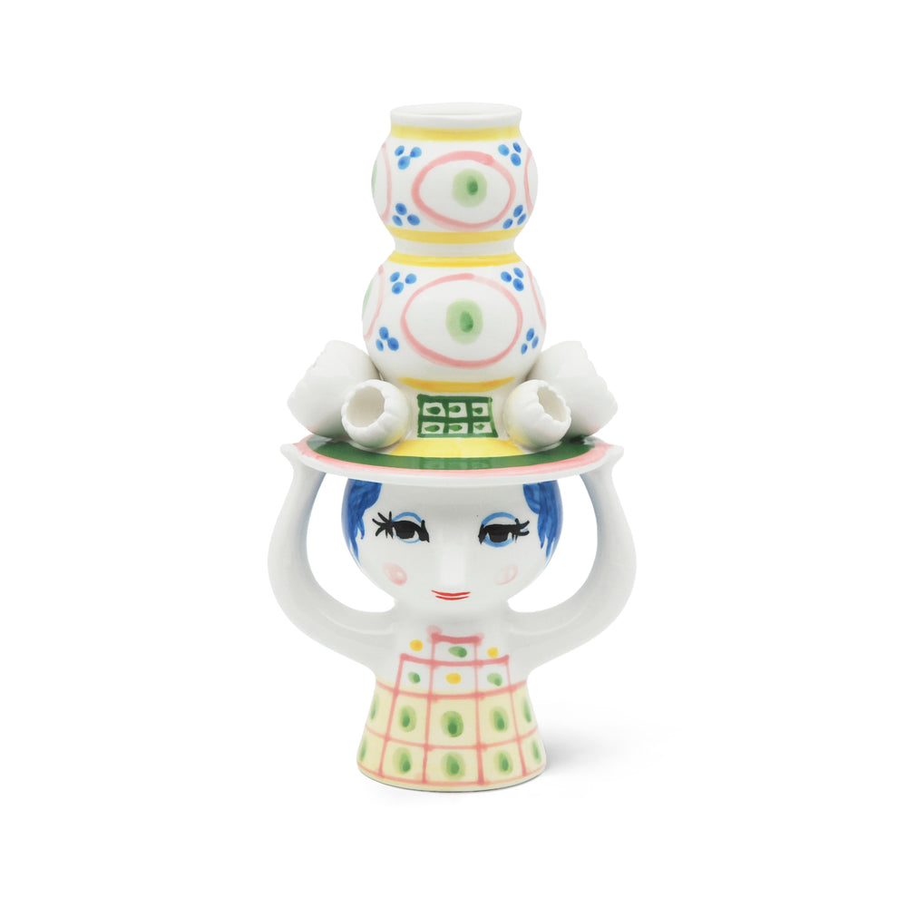 Lady with Hat Candle Holder
