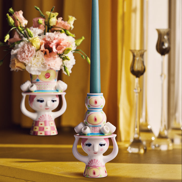 Lady with Hat Candle Holder