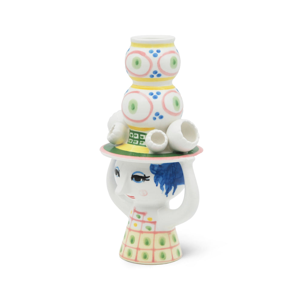 Lady with Hat Candle Holder