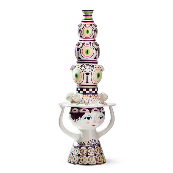 Lady with Hat Floor Vase