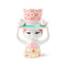Lady with Hat Vase  option Pink/Yellow / 9.6 in height