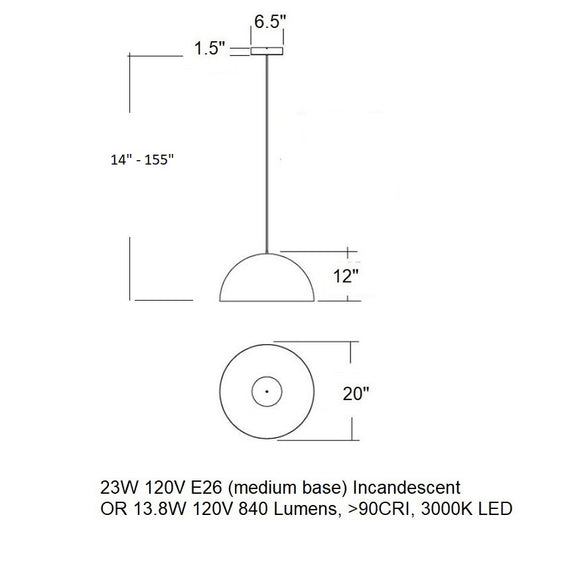 Domos Pendant Light