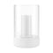 Calma Hurricane Lamp Candle Holder  option Lily White / Clear Glass