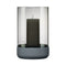 Calma Hurricane Lamp Candle Holder  option Steel Grey / Smoke