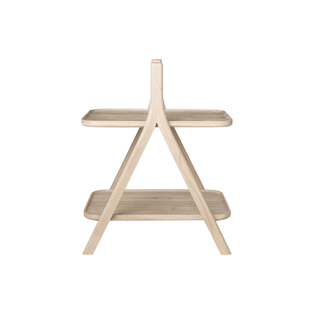 ETA Oak Side Table with Shelve