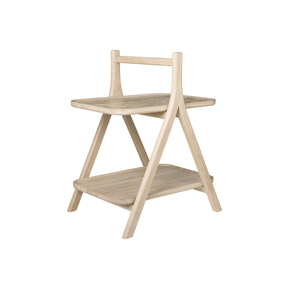 ETA Oak Side Table with Shelve