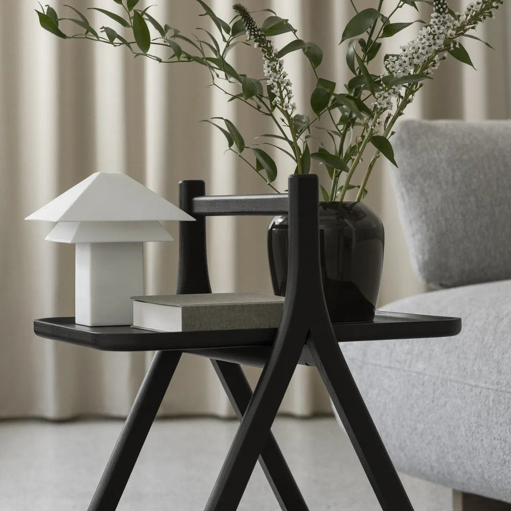 ETA Oak Side Table with Shelve