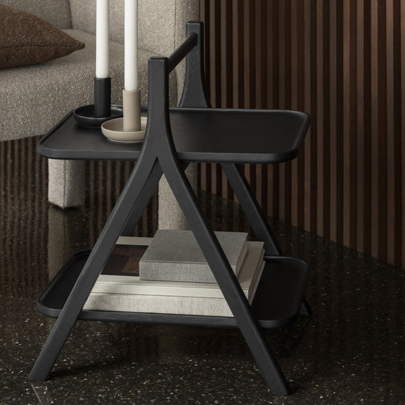 ETA Oak Side Table with Shelve
