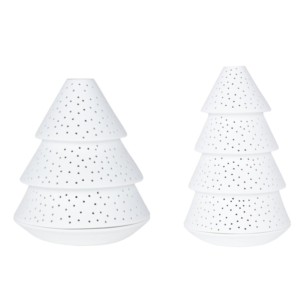 Fir Tree Candle Holder Set