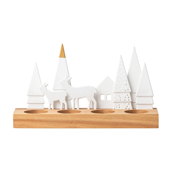 Forest and Deer Tealight Holder