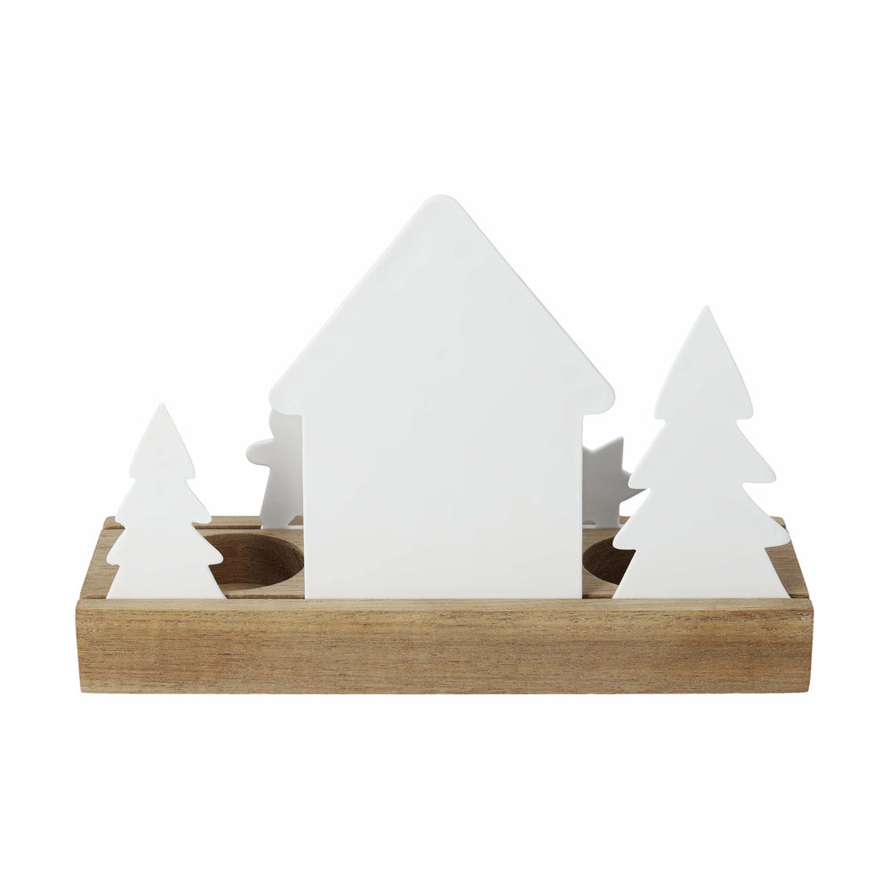 Holiday Gingerbread Tealight Holder Set