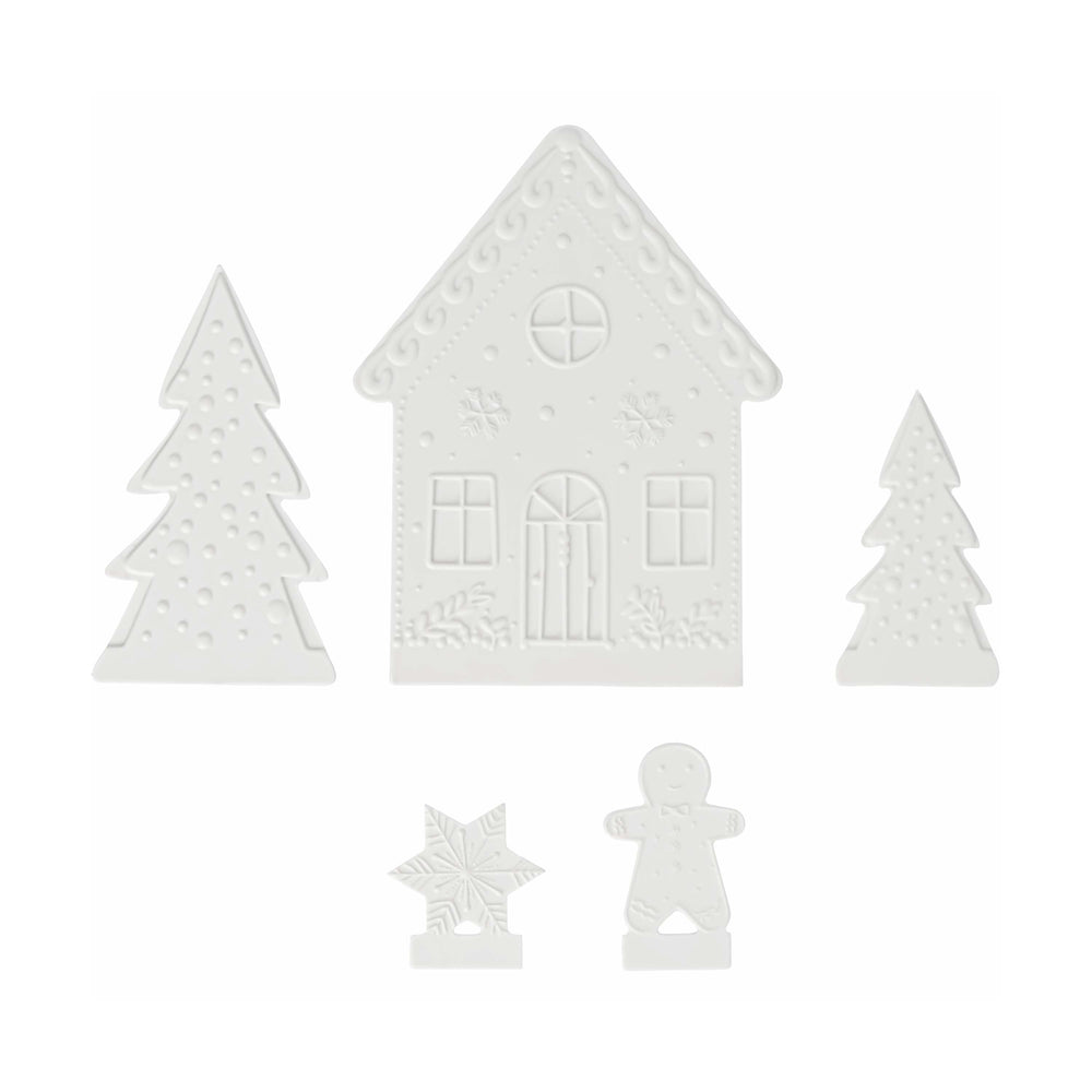 Holiday Gingerbread Tealight Holder Set