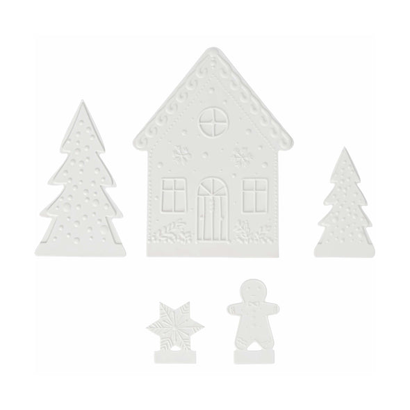 Holiday Gingerbread Tealight Holder Set