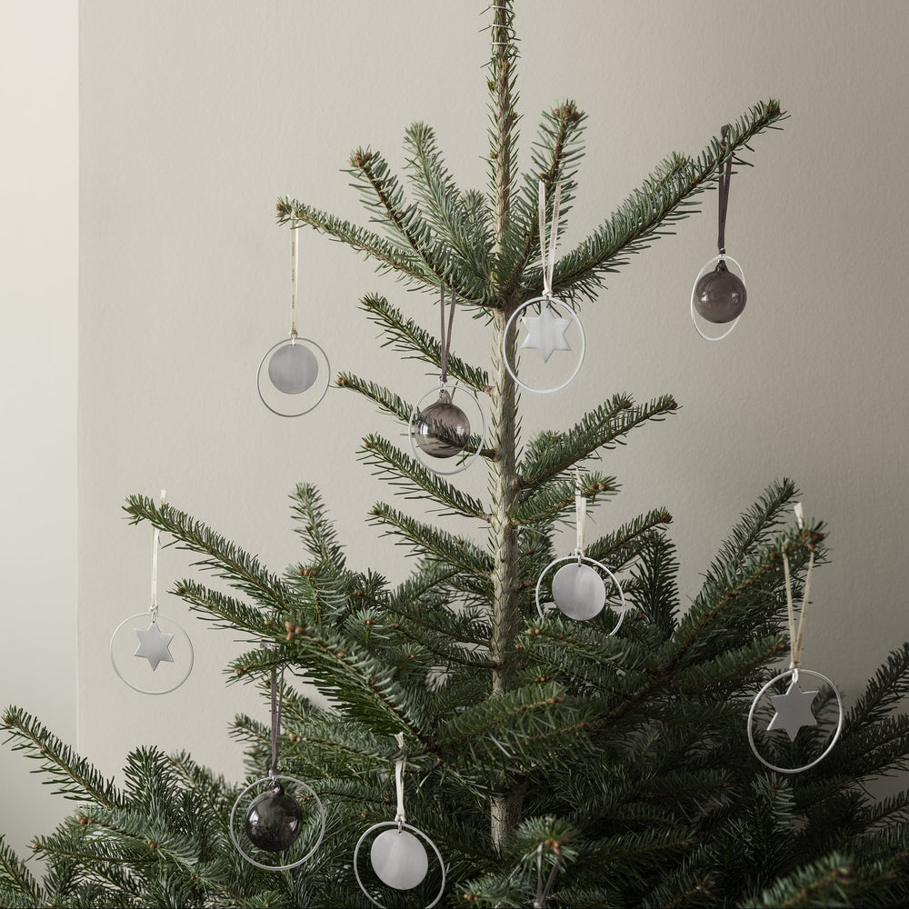 Kitai Glass Ornament with Ring (Set of 4)