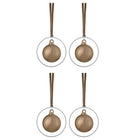 Kitai Glass Ornament with Ring (Set of 4)
