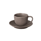 Kumi Stoneware Coffee Cup with Saucer (Set of 2)