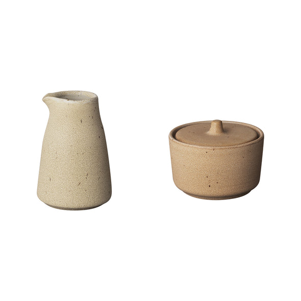 Kumi Stoneware Creamer and Sugar Bowl