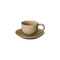 Kumi Stoneware Espresso Cup with Saucer (Set of 4)  option Fungi