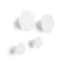 Ponto Wall Hook (Set of 4)  option Lily White