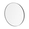 Rim Round Accent Mirror  option Black / Clear