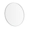 Rim Round Accent Mirror  option White / Clear