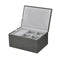 Sahla Faux Suede Large Jewelry Box  option Pewter