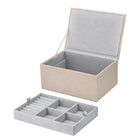 Sahla Faux Suede Large Jewelry Box