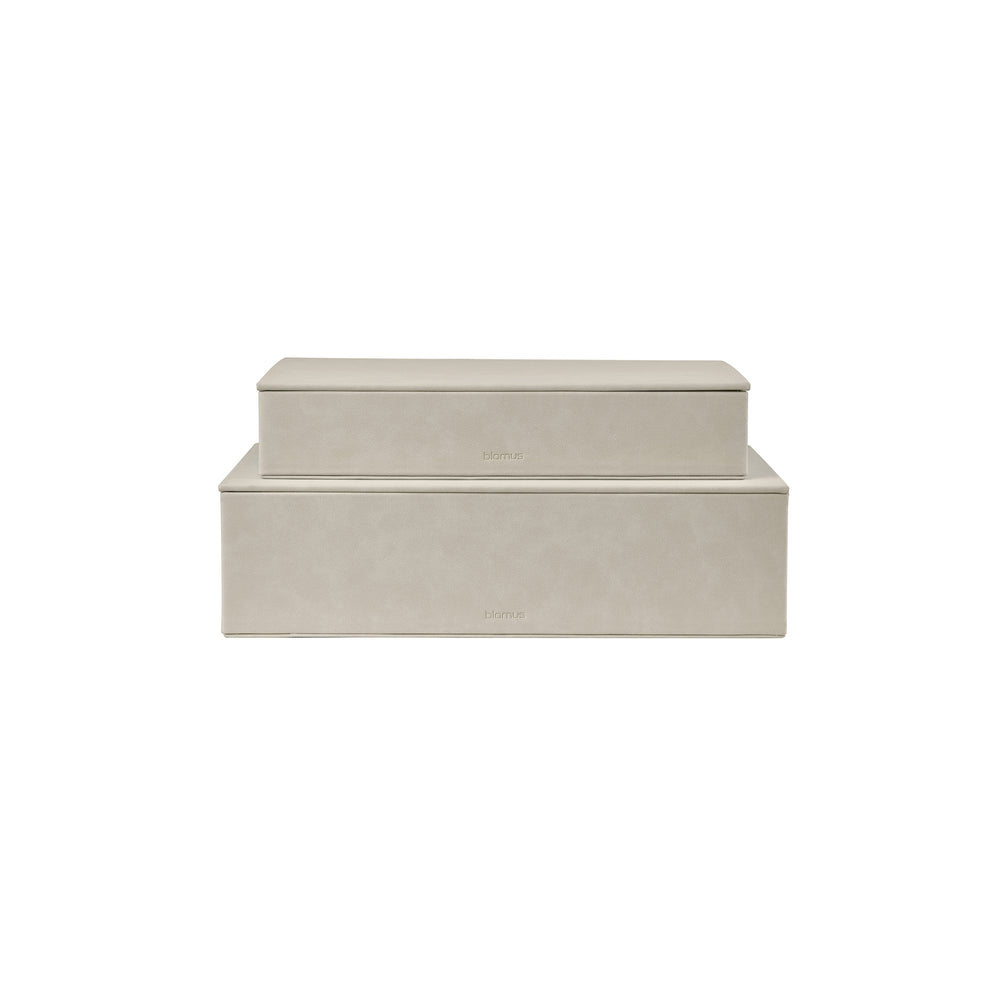 Sahla Faux Suede Storage Box (Set of 2)