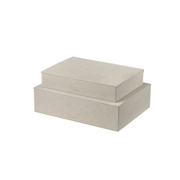 Sahla Faux Suede Storage Box (Set of 2)
