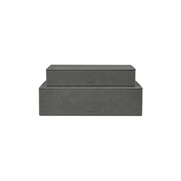 Sahla Faux Suede Storage Box (Set of 2)