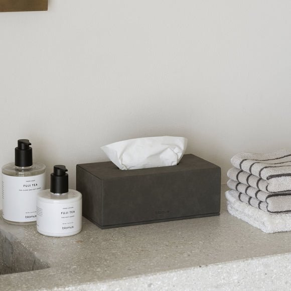 Sahla Faux Suede Tissue Box