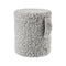 Teddy Pouf with Storage  option Sharkskin