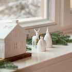 Thatched Roof Houses and Figurines Set