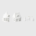 Thatched Roof Houses and Figurines Set