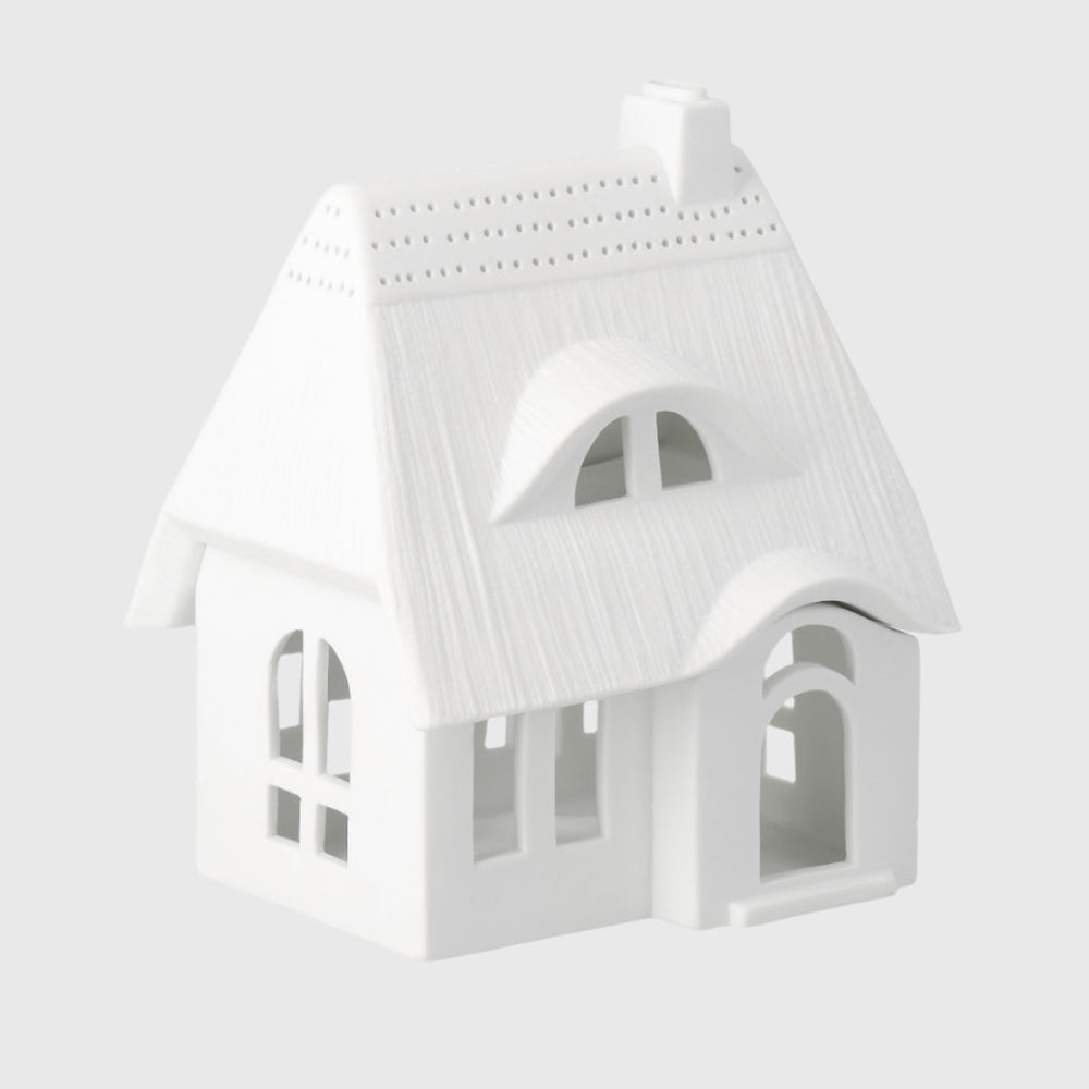 Thatched Roof Houses and Figurines Set