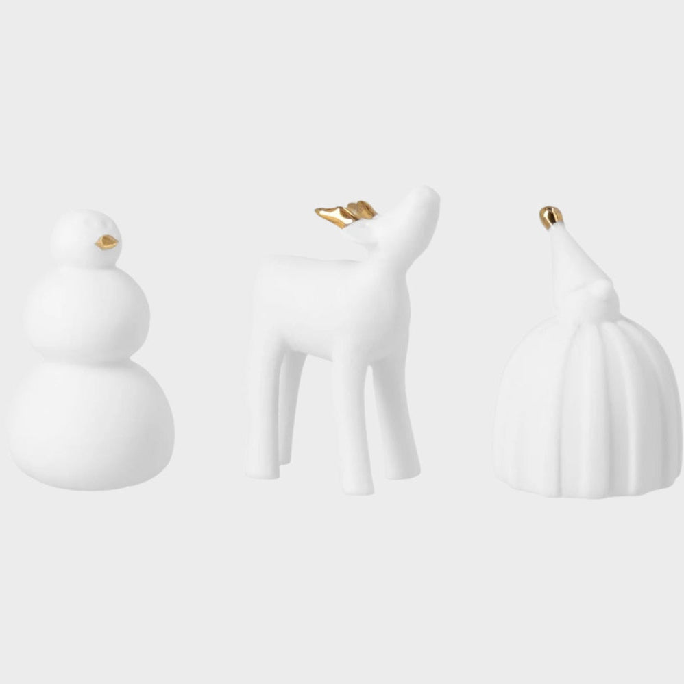 Thatched Roof Houses and Figurines Set