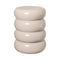 Toru Round Stool/Side Table  option Off White
