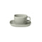Vahlo Stoneware Coffee Cup with Saucer (Set of 2)  option Mirage Grey