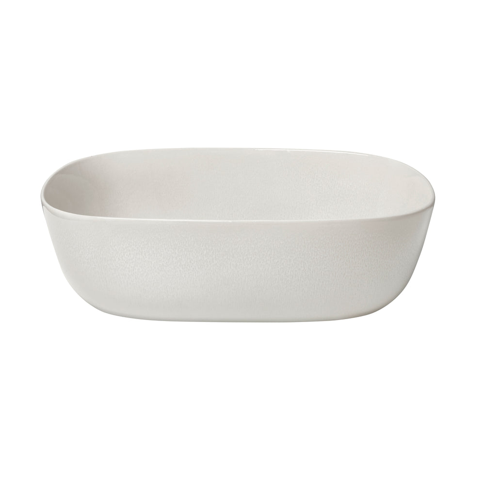 Vahlo Stoneware Shallow Serving Bowl