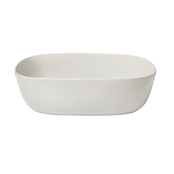 Vahlo Stoneware Shallow Serving Bowl
